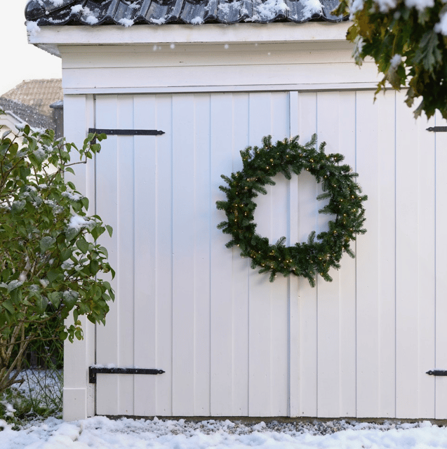 Stor krans LED 100cm grønn 1