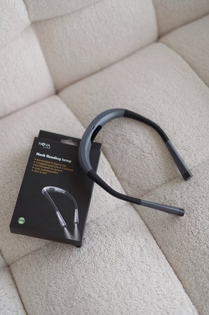 Neck Light LED oppladbar leselampe grå 2