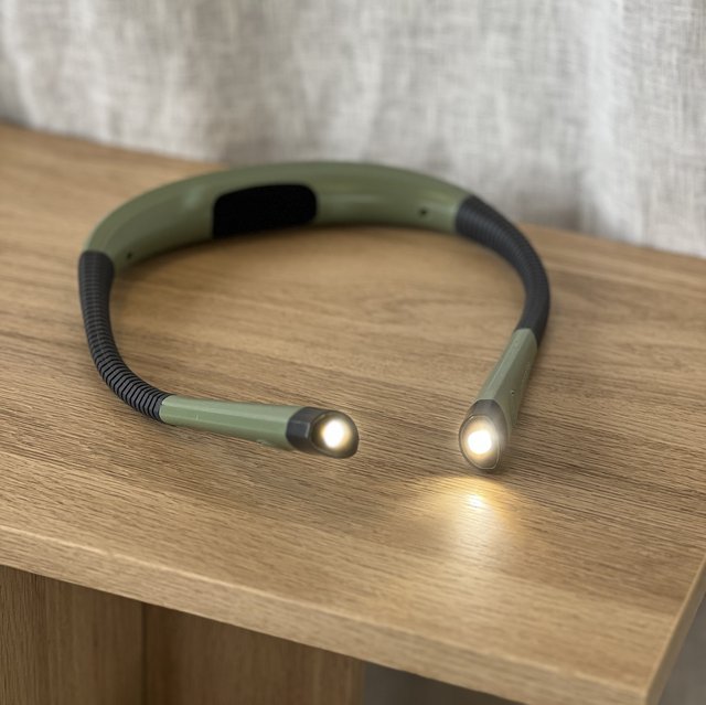 Neck Light LED oppladbar leselampe grønn 1