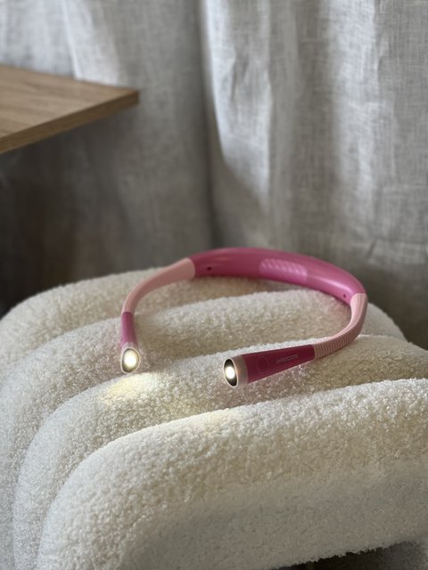 Neck Light LED oppladbar leselampe rosa, bilde 5 av 5