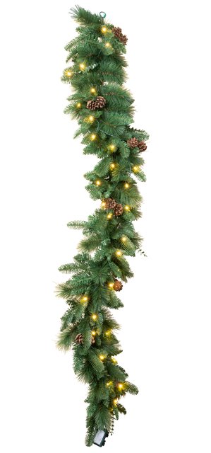 Girlander eucalyptus LED 30lys 150cm grønn 3