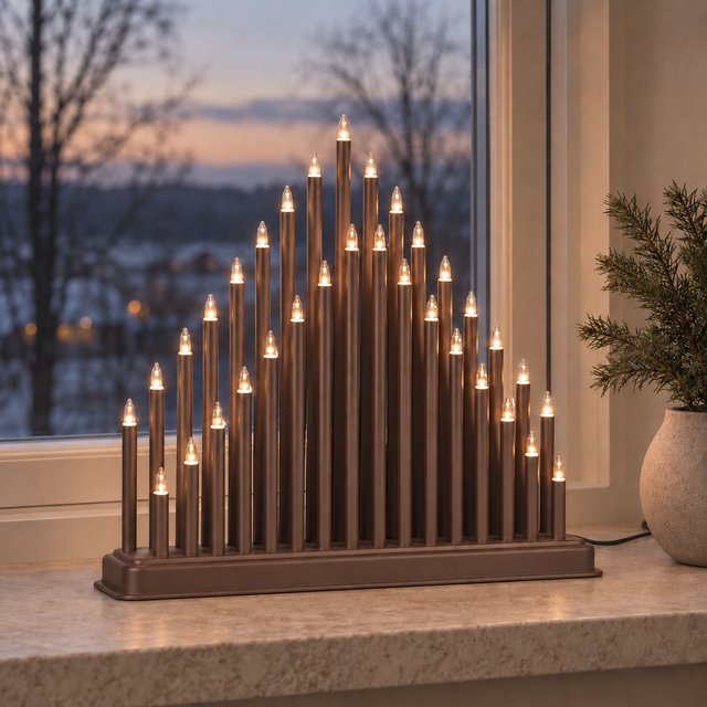 Glow 33 adventsstake brun, bilde 1 av 4
