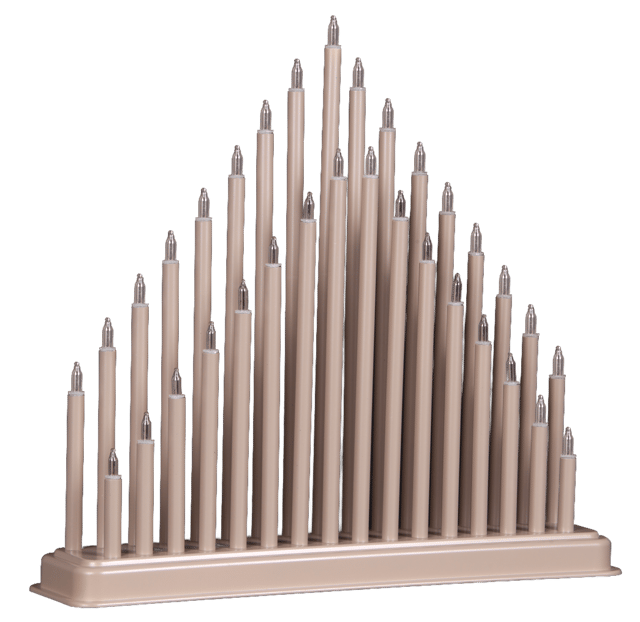 Glow 33 adventsstake beige, bilde 3 av 4