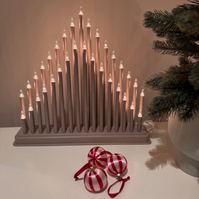 Glow 33 adventsstake beige, bilde 2 av 4