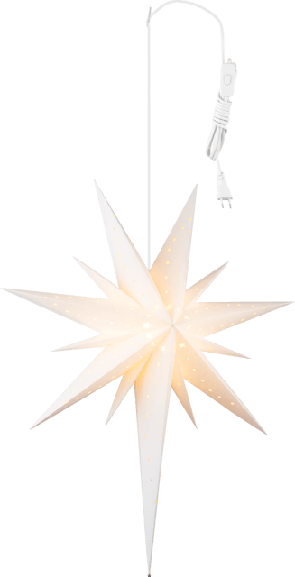 Herkules adventsstjerne 70cm hvit 4