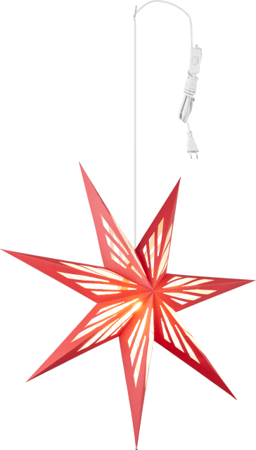 Sparkle adventsstjerner 70cm rød, bilde 3 av 6