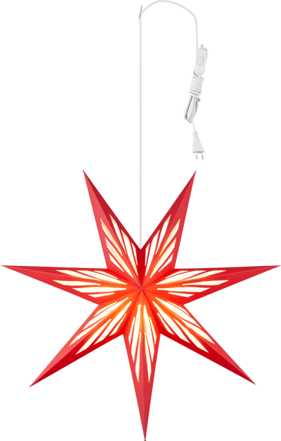Sparkle adventsstjerner 70cm rød, bilde 4 av 6