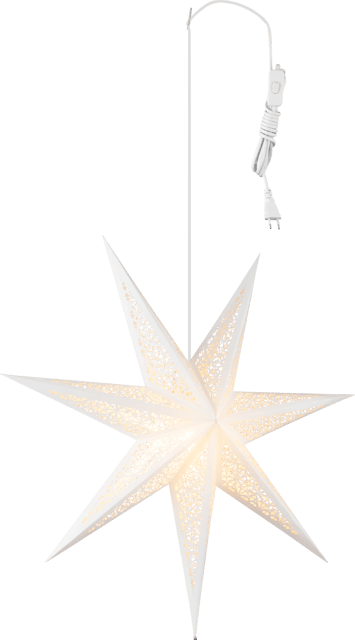 Bellatrix adventsstjerne 70cm hvit, bilde 3 av 5