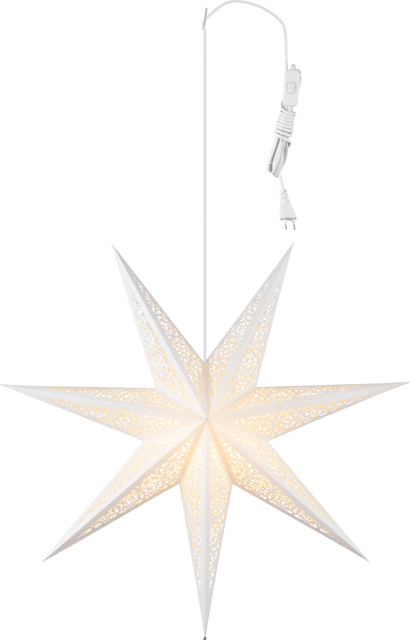 Bellatrix adventsstjerne 70cm hvit, bilde 2 av 5