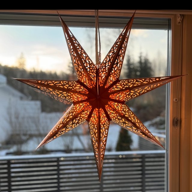 Fairytale adventsstjerne 70cm kobber, bilde 2 av 6