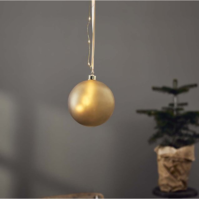 Bauble Bliss glasskule 15cm gull 1