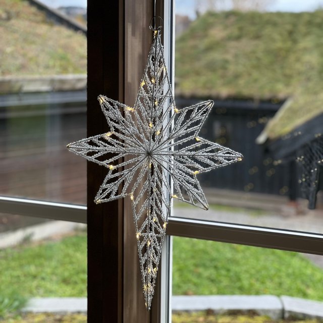 North adventsstjerne 77cm hvit 2