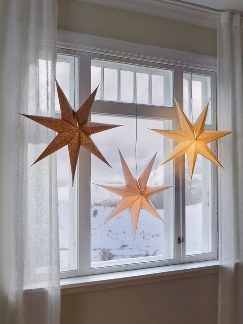 Betzy adventsstjerne 70cm beige 2