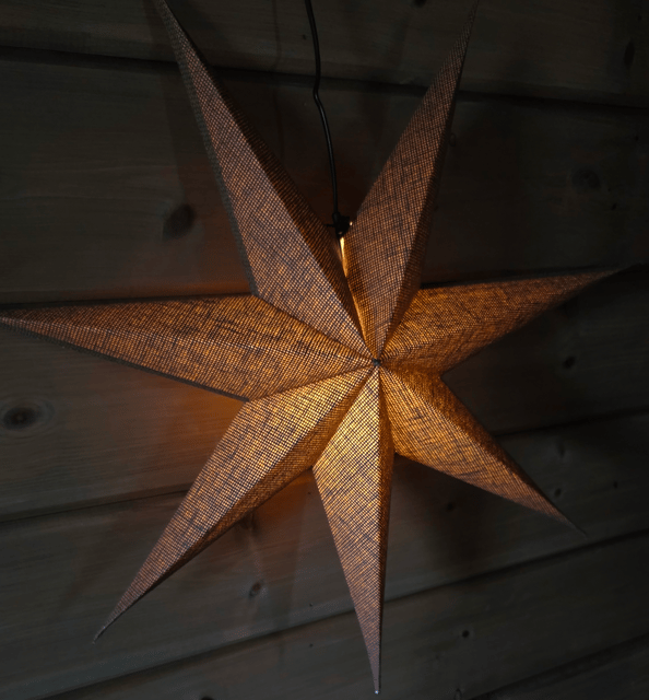 Betzy adventsstjerne 70cm brun, bilde 3 av 5