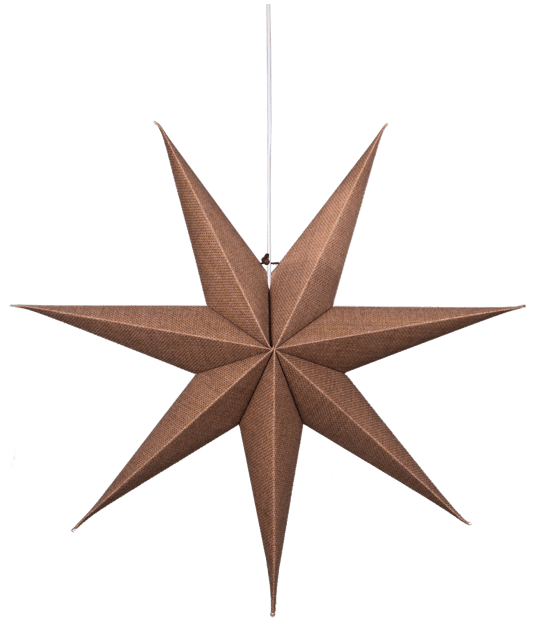Betzy adventsstjerne 70cm brun, bilde 4 av 5