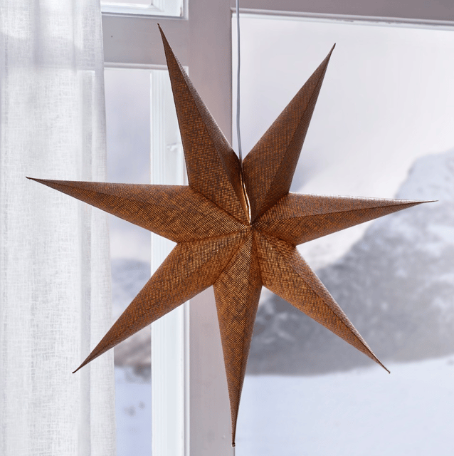 Betzy adventsstjerne 70cm brun, bilde 1 av 5