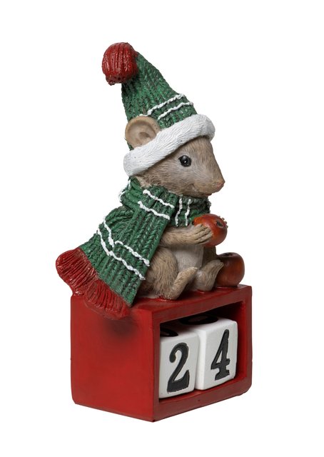 Julekalender med tall 14cm flerfarget 3