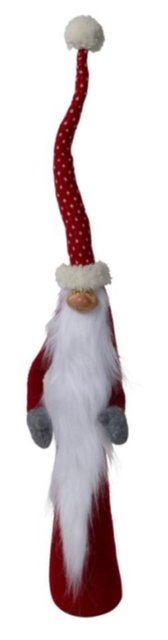 Nisse med prikkete lue 58cm rød, bilde 3 av 5