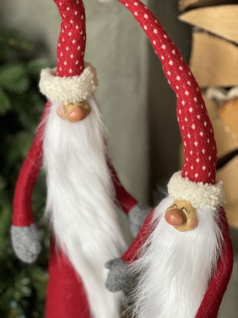 Nisse med prikkete lue 58cm rød, bilde 5 av 5