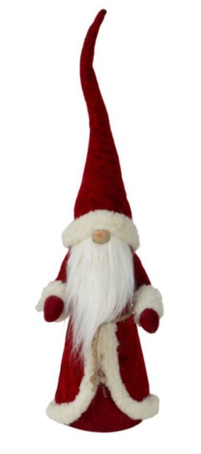 Nisse med frakk 64cm rød, bilde 3 av 3