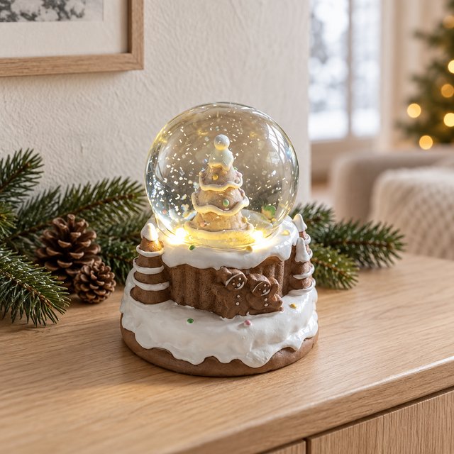 Pepperkake vannkule brun, bilde 1 av 3