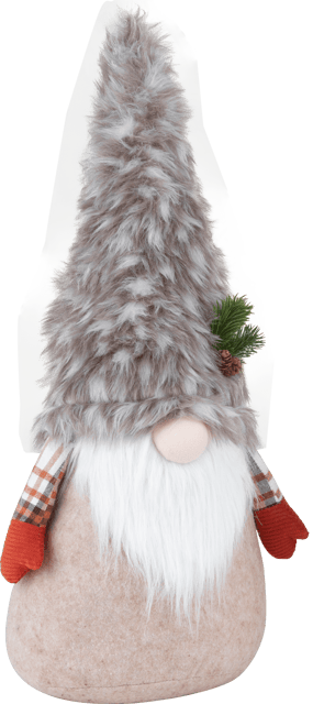 Nisse med gran 53cm brun, bilde 2 av 5
