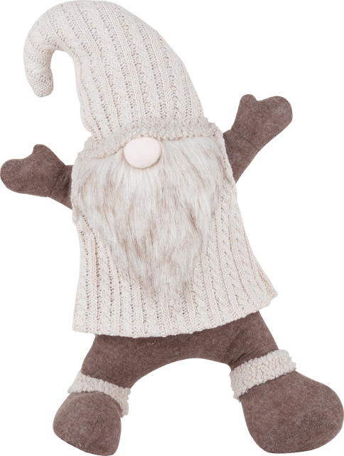 Nikolaus på farten 38cm beige 3