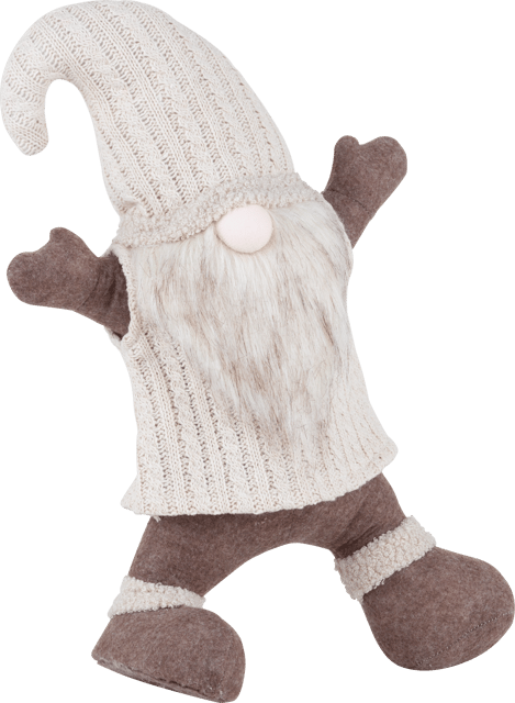 Nikolaus på farten 38cm beige 2