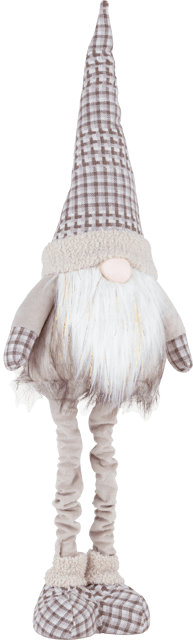 Santa Tall telskop nisse 80cm brun 3
