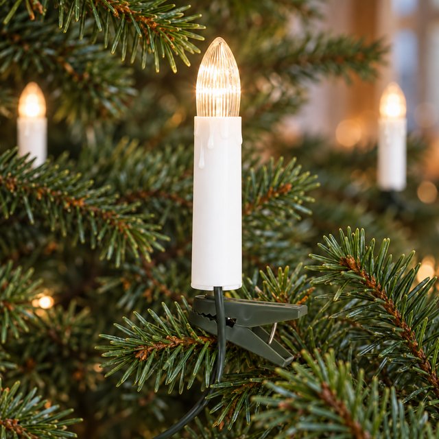 Juletrelys LED innendørs 30lys hvit 1