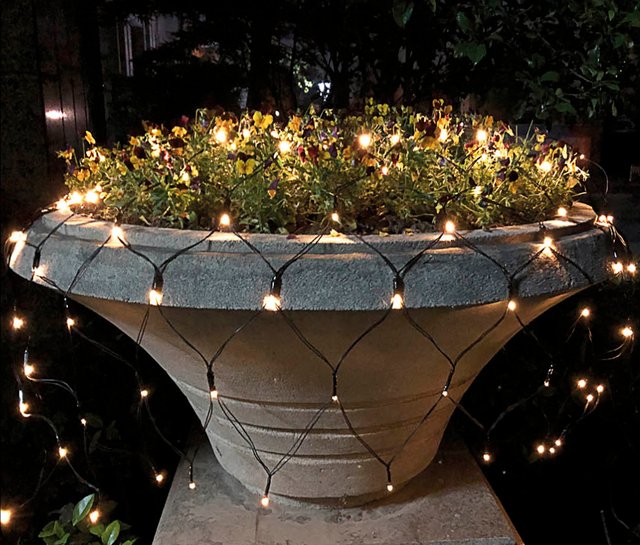 Lyskjede LED nett 80cm klar 2