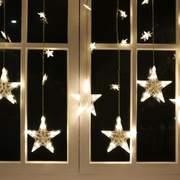 Stjernegardin LED lys IP20 120cm, bilde 1 av 2