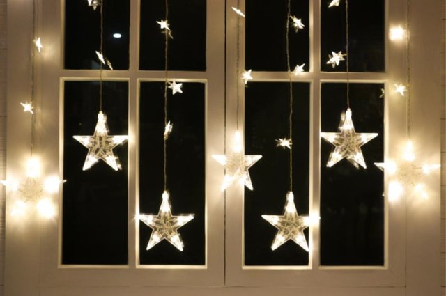 Stjernegardin LED lys IP20 120cm, bilde 2 av 2