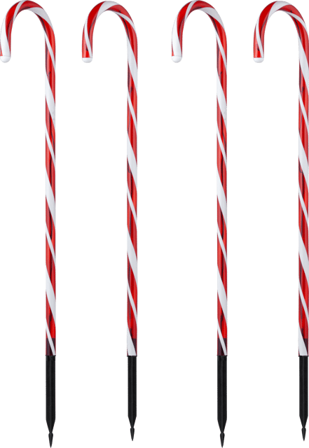 Polkastang LED 4pk. IP44 58cm rød 3