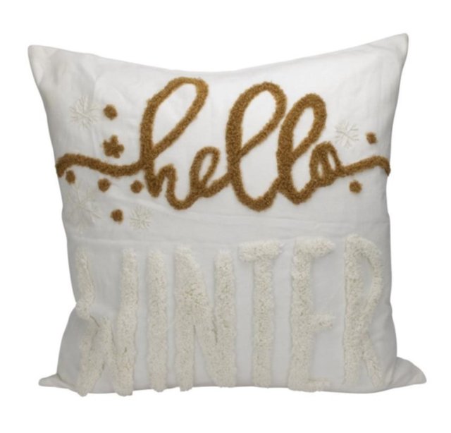 Putetrekk Hello Winter 45cm hvit 3