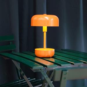 Haipot oppladbar bordlampe IP44 Oransje