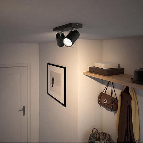 Kosipo LED spot myLiving Philips Sort | Lampehuset